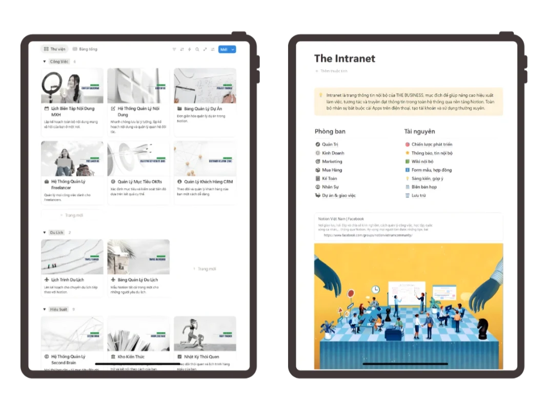Việt Notion - Templates (mobile)